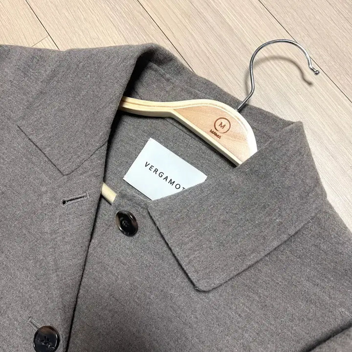 [BUNJANG] VERGAMOT Wool Jacket Short Coat Gray Brown / 베르가못 VERGAMOT 울자켓 숏코트 셔츠자켓점퍼 그레이브라운 간절기