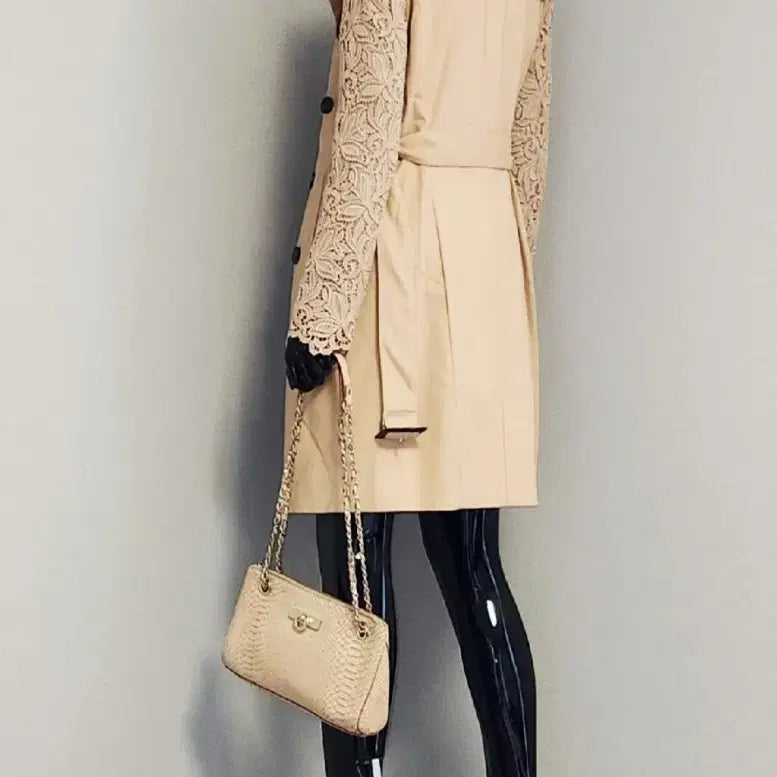 [BUNJANG] Lace Mix Trench Coat / 레이스믹스 트렌치코트