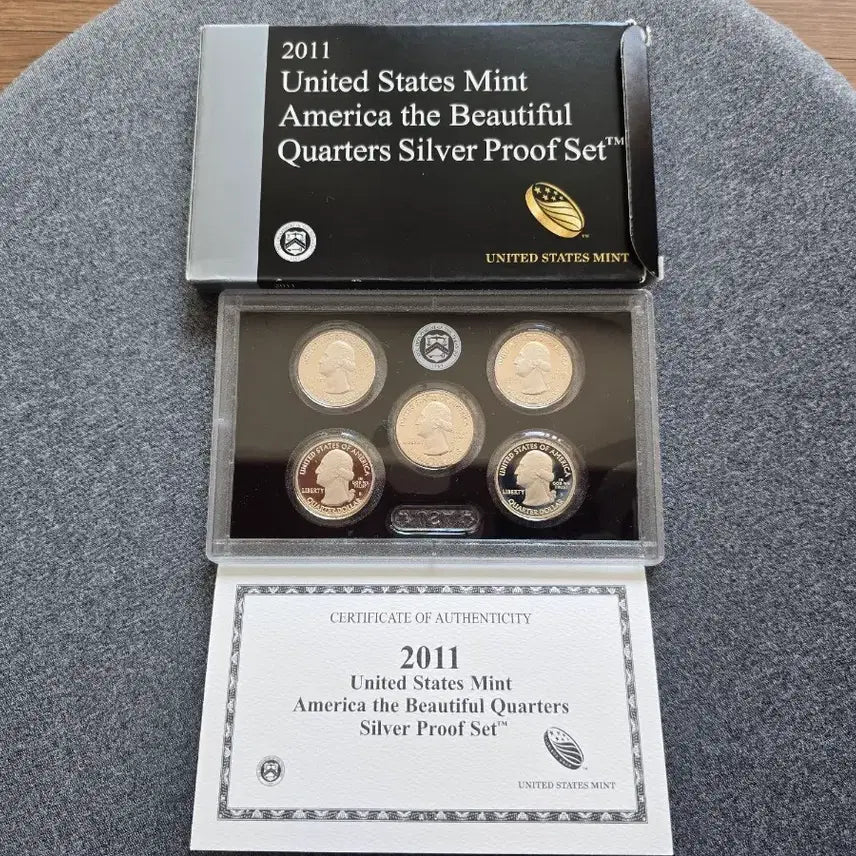 [BUNJANG] 2011 Washington Silver Mint Proof Set / 2011년 워싱턴 은화 민트 프루프 5종세트