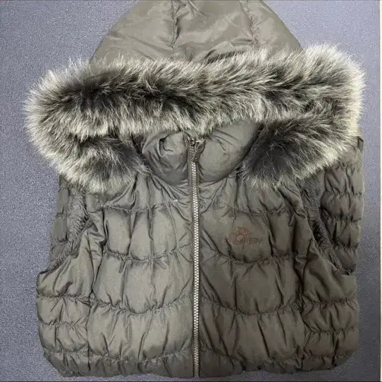 [BUNJANG] Nepa Fox Fur Hooded Padded Vest / 네파 후드 폭스퍼 패딩 조끼