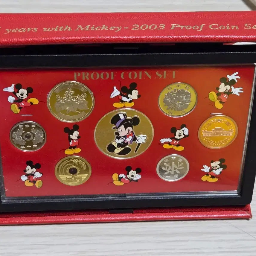 [BUNJANG] Japan Mint Mickey Mouse 75th Anniversary Proof Set / 일본 조폐국2003년 미키마우스 75주년 기념 프루프세트(20g은화포함)