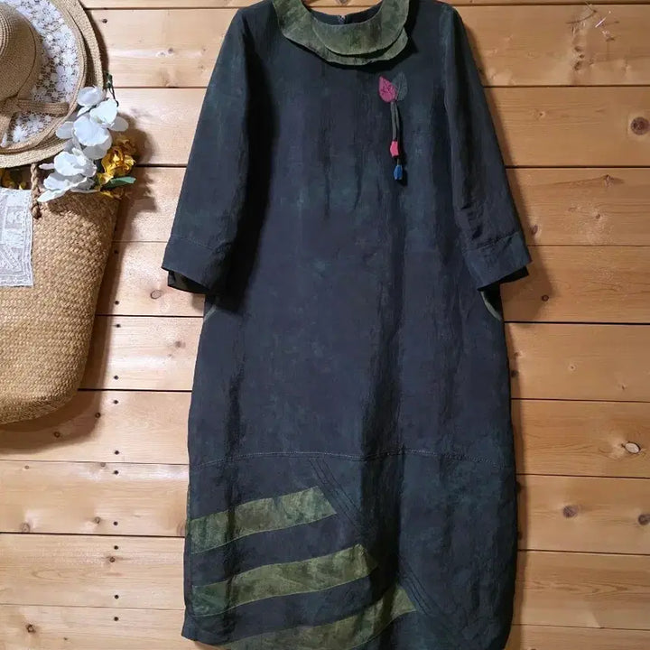 [BUNJANG] Natural Dyed Dress / 미사용. J물드린. 천연염색 원핏