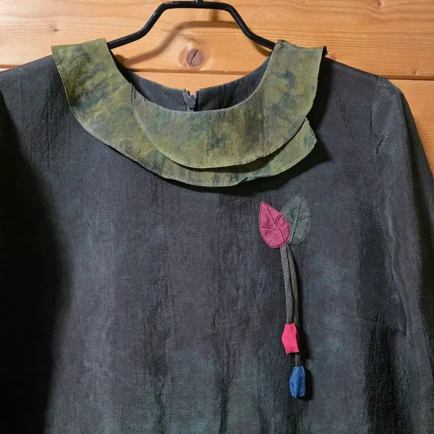 [BUNJANG] Natural Dyed Dress / 미사용. J물드린. 천연염색 원핏