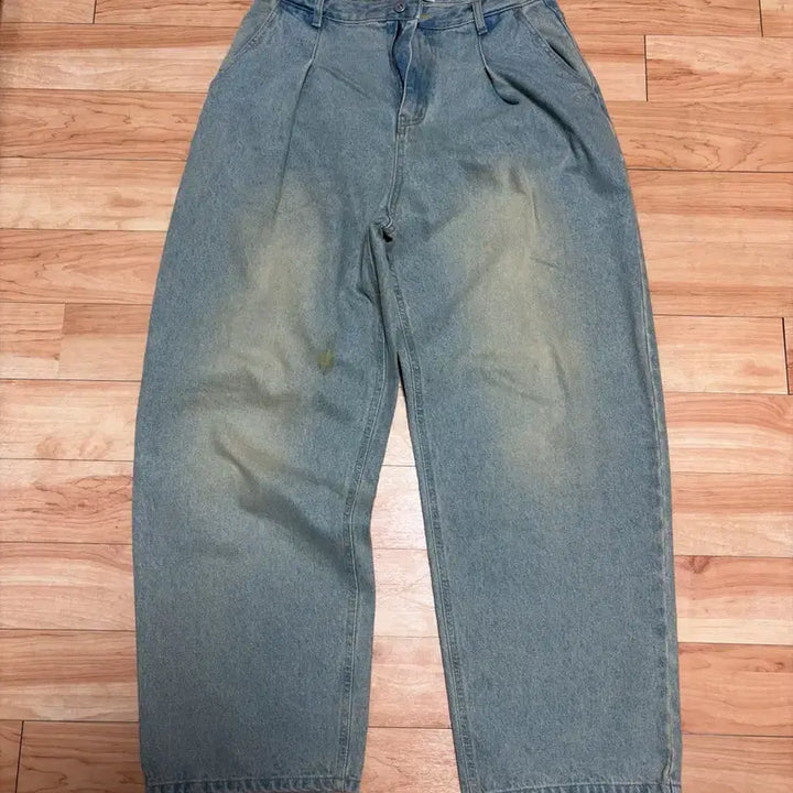 [BUNJANG] Skaterock Dying Wide Denim Pants M / 스케이터락 다잉 와이드 데님팬츠M