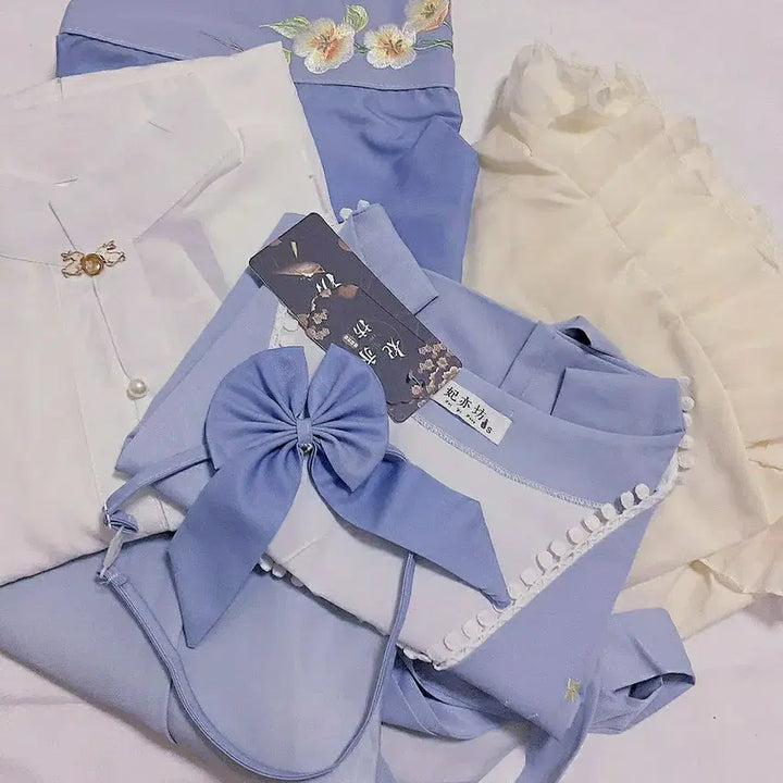 [BUNJANG] Original Fusion Hanfu Daily Long Skirt / 오리지널 퓨전 한푸 생활 한푸 한원소 데일리 고장풍 롱스커트