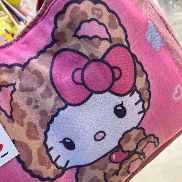 [BUNJANG] RAMIMI Canvas Tote Bag with Kitty Doll / RAMIMI 캔버스 토트백 + 키티 인형