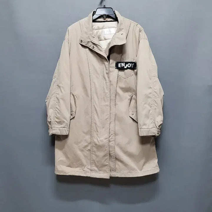 [BUNJANG] ENC Embroidered Lettering Parka Jacket / ENC 뒷면 자수 레터링 야상(내피 탈부착 가능)