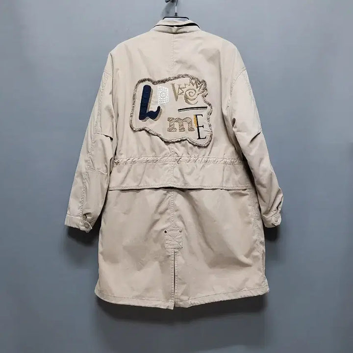 [BUNJANG] ENC Embroidered Lettering Parka Jacket / ENC 뒷면 자수 레터링 야상(내피 탈부착 가능)
