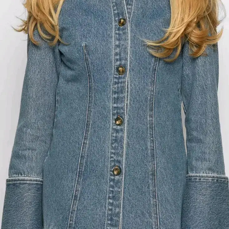 [BUNJANG] H&amp;M Denim Shirt Jacket / H&amp;M 데님 셔츠형 자켓