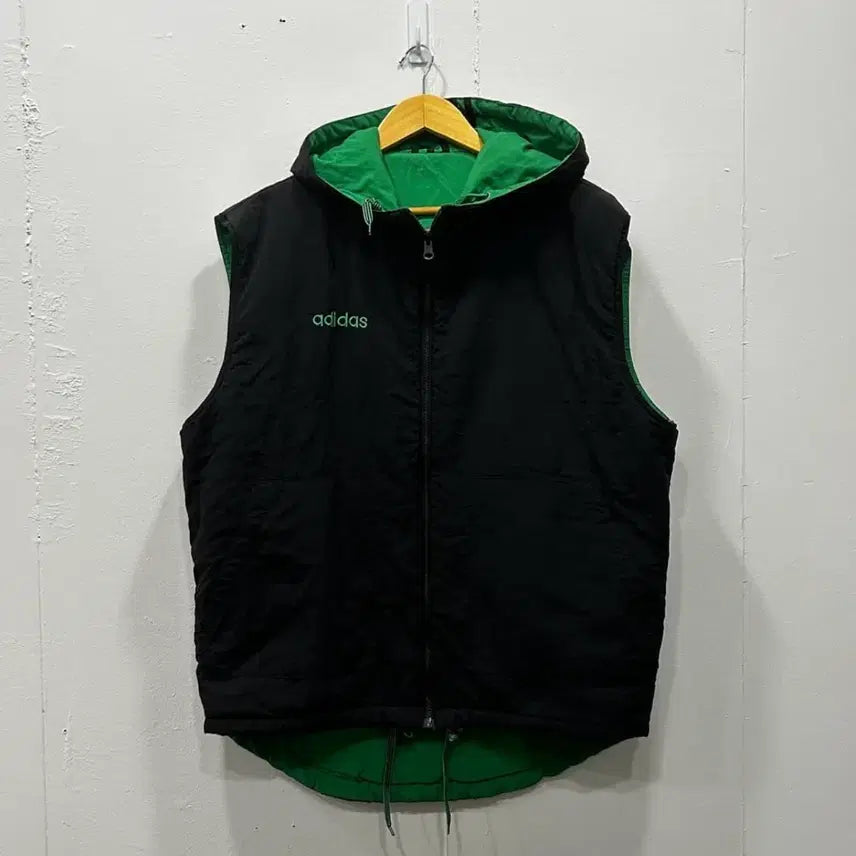 [SOLD OUT] 아디다스 올드스쿨 리버시블 후드 조끼 사이즈110