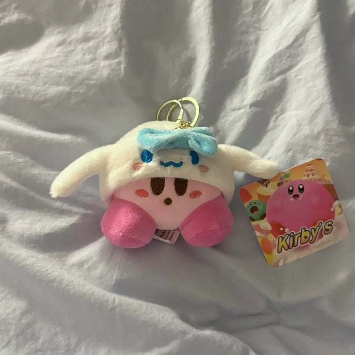 [BUNJANG] Kirby Cinnamoroll Costume Keyring Doll / (새상품) 별의 커비 시나모롤 코스튬 키링 인형