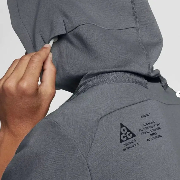 [BUNJANG] Nike Lab ACG Component Fleece Hoodie - Cool Grey / 나이키랩 ACG 컴포넌트 플리스 후디 M 쿨그레이