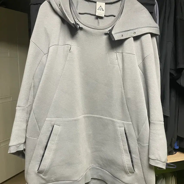 [BUNJANG] Nike Lab ACG Component Fleece Hoodie - Cool Grey / 나이키랩 ACG 컴포넌트 플리스 후디 M 쿨그레이