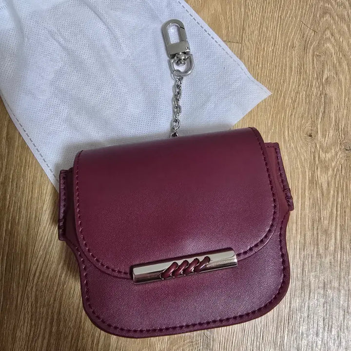 [BUNJANG] AKTA Burgundy Mini Keyring Bag / AKTA 버건디 미니 키링백
