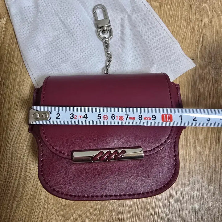 [BUNJANG] AKTA Burgundy Mini Keyring Bag / AKTA 버건디 미니 키링백