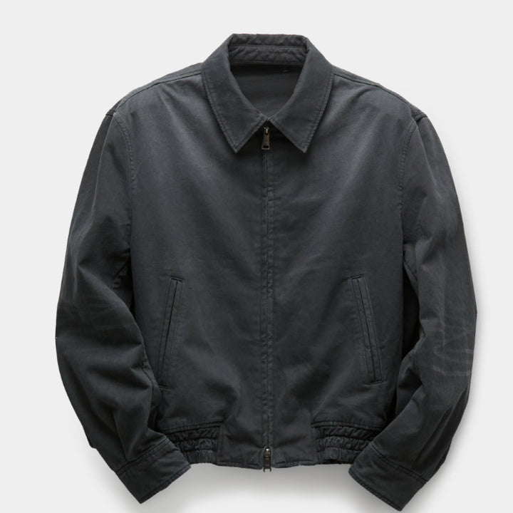 [BUNJANG] Cour Brushed Swing Top Jacket (Washed Charcoal) / 쿠어 브러쉬드 스윙 탑 자켓 (워시드 차콜)