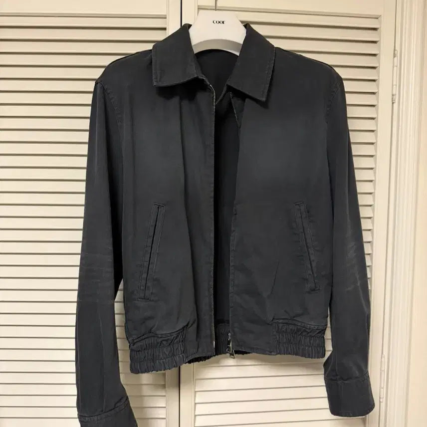 [BUNJANG] Cour Brushed Swing Top Jacket (Washed Charcoal) / 쿠어 브러쉬드 스윙 탑 자켓 (워시드 차콜)