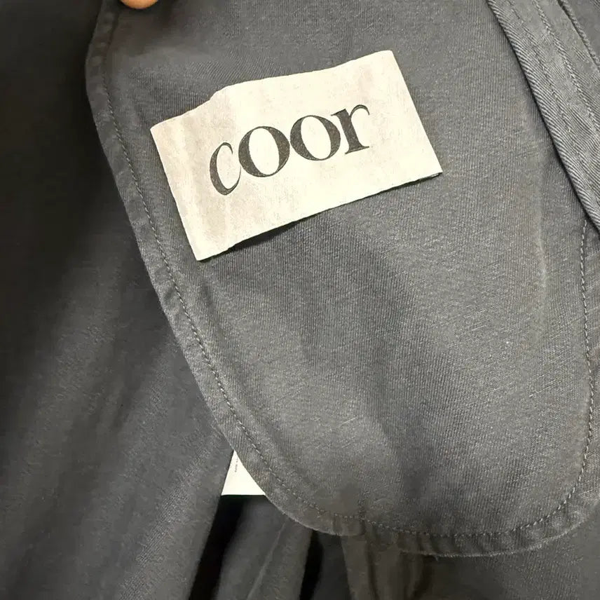 [BUNJANG] Cour Brushed Swing Top Jacket (Washed Charcoal) / 쿠어 브러쉬드 스윙 탑 자켓 (워시드 차콜)