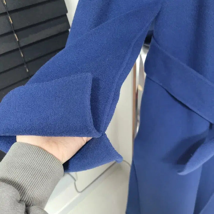 [BUNJANG] Hoodrobe Long Coat - Navy / 후드로브롱코트