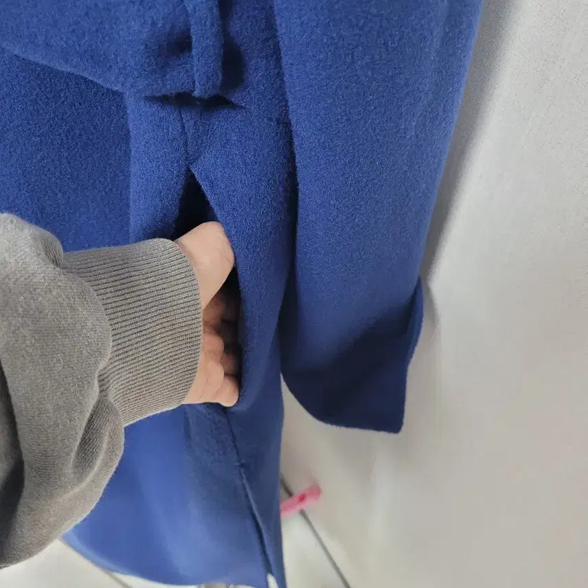 [BUNJANG] Hoodrobe Long Coat - Navy / 후드로브롱코트