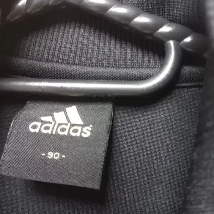 [BUNJANG] Adidas Gold Trim Black Track Top Jacket (Size S) / 아디다스 금장 블랙 트랙탑 저지 져지집업 90/S