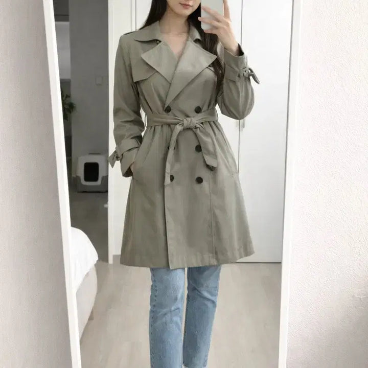 [BUNJANG] ROEM Khaki Trench Coat Women&