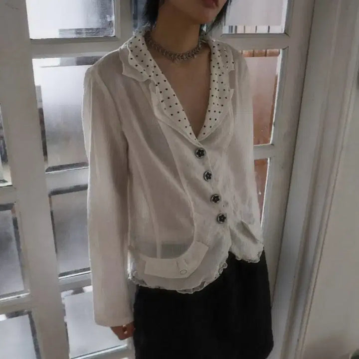 [BUNJANG] Sio Seoul Button Point Stripe Shirt / 시오서울 버튼포인트 셔츠 button point stripe shirts