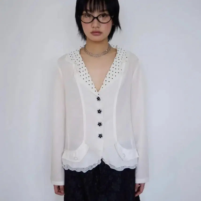 [BUNJANG] Sio Seoul Button Point Stripe Shirt / 시오서울 버튼포인트 셔츠 button point stripe shirts