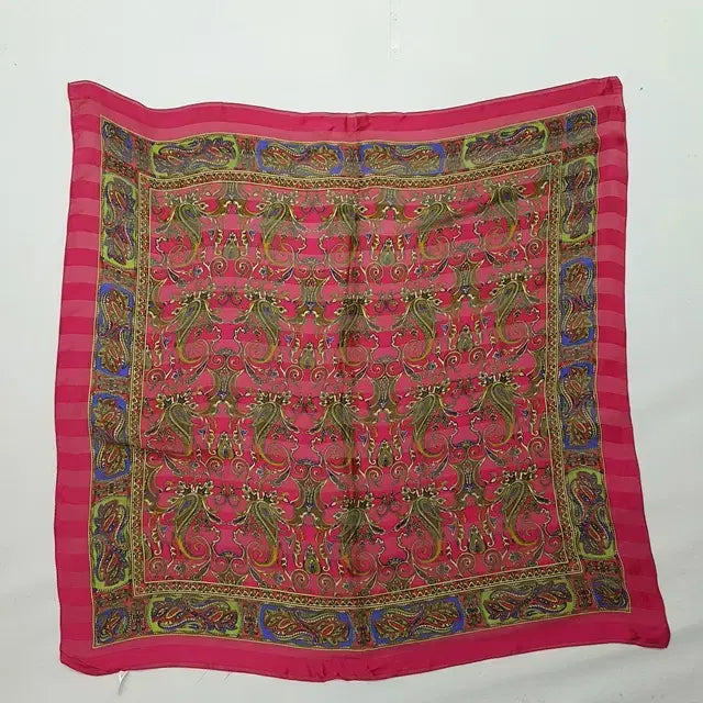 [BUNJANG] Silk Big Scarf / 프린트 실크 빅 스카프