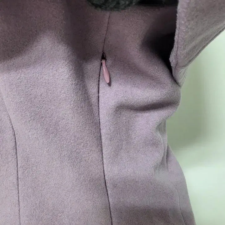 [BUNJANG] Italian Brand Pink Wool Cape Poncho Dress / 이탈리아 브랜드 울 30프로 핑크 케이프 판초 원피스 팔 탈부착