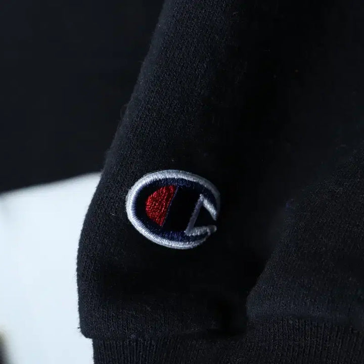 [BUNJANG] Champion Hooded Sweatshirt Black Basic Old School / (XL-2XL) 챔피온 후드티셔츠 무지 블랙 기모 올드스쿨-17732