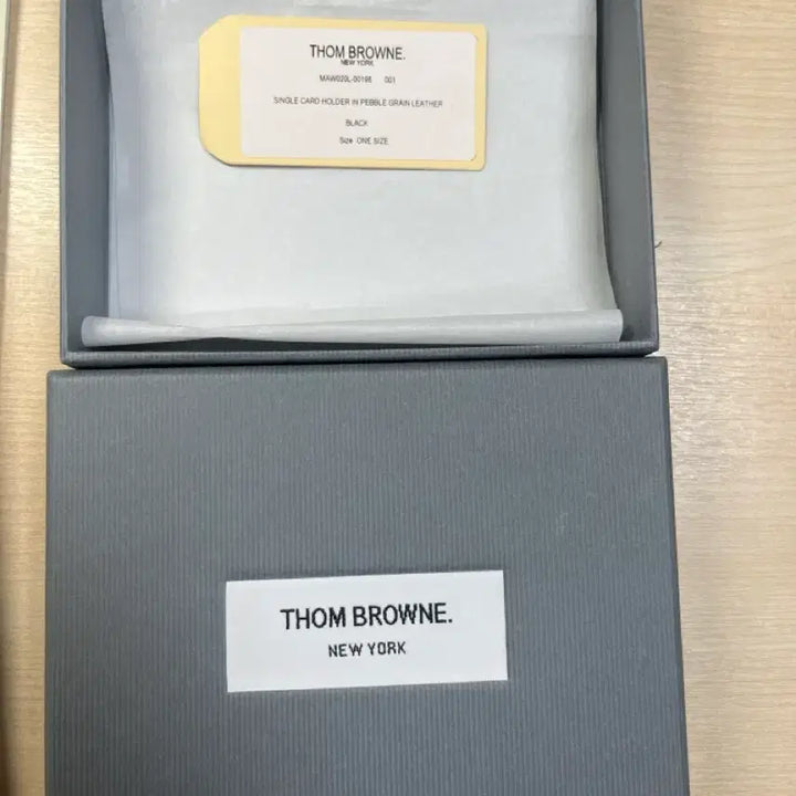 [BUNJANG] Thom Browne Black Card Wallet / 톰브라운 블랙 카드지갑+풀박스