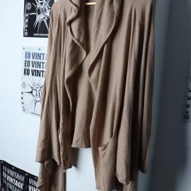 [BUNJANG] Polo Ralph Lauren Wool Knit Cardigan / W(S-M) 폴로 랄프로렌 니트 가디건 후드 베이지 울 롱-1773A