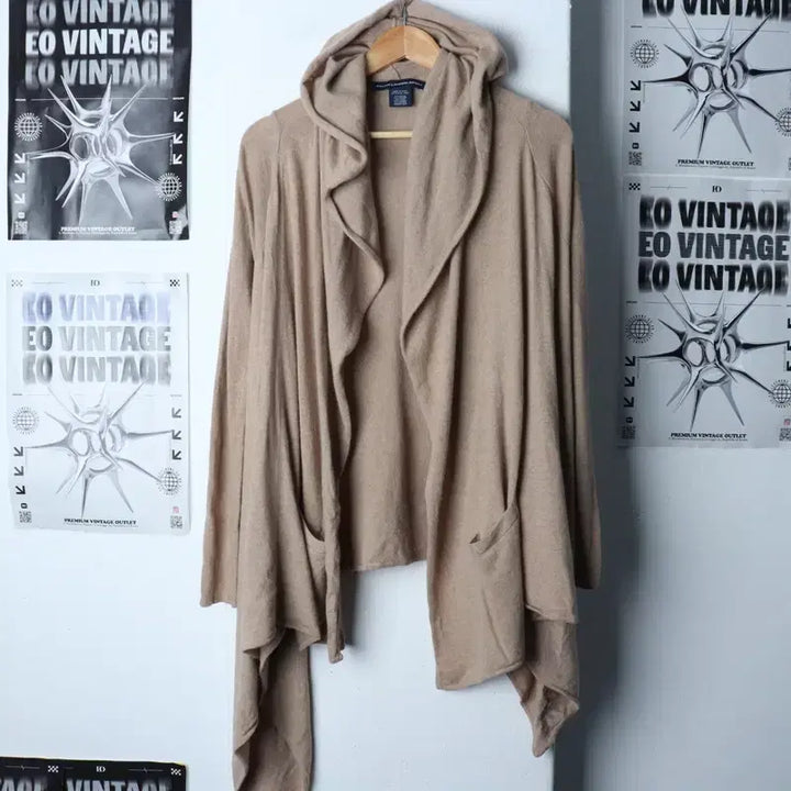 [BUNJANG] Polo Ralph Lauren Wool Knit Cardigan / W(S-M) 폴로 랄프로렌 니트 가디건 후드 베이지 울 롱-1773A