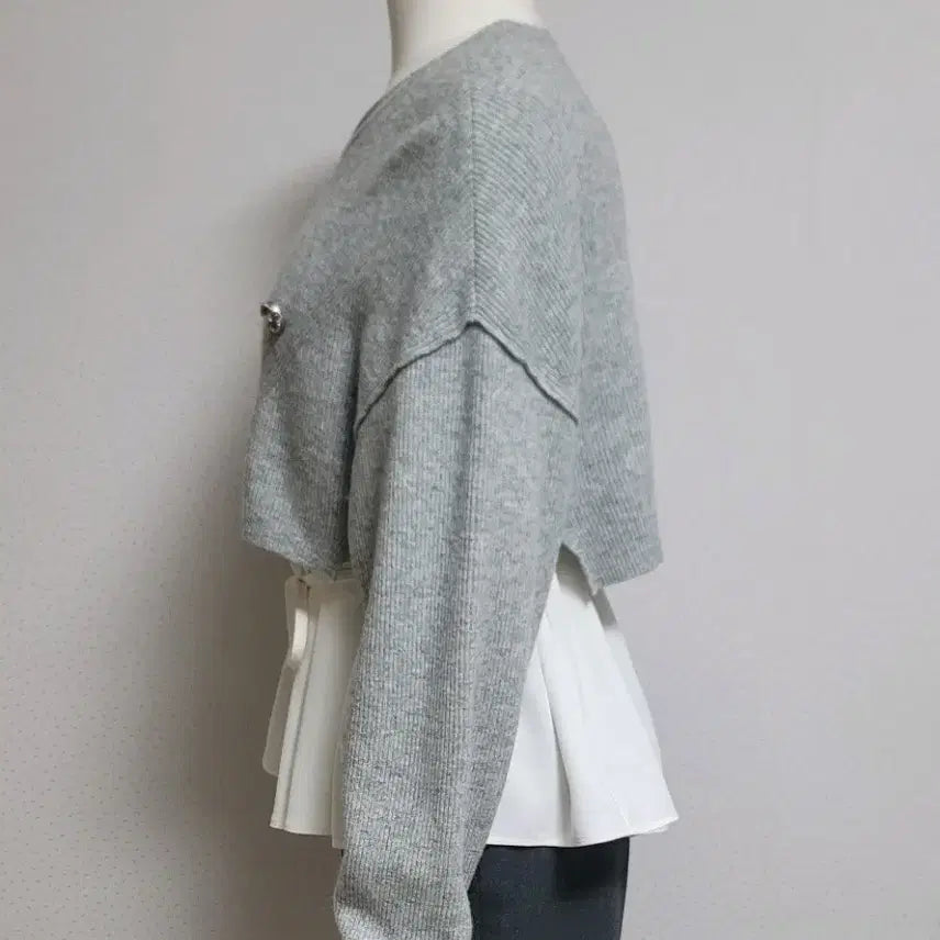 [BUNJANG] Juke Crop Knit Top / 쥬크 크롭 니트