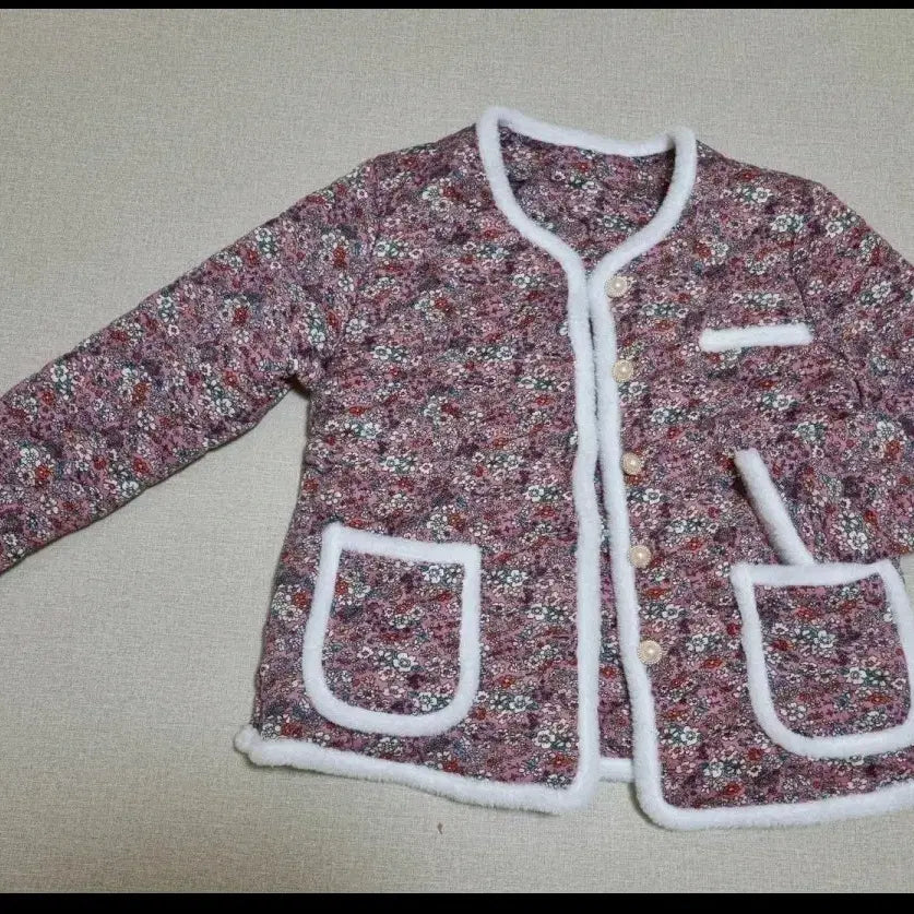 [BUNJANG] Floral Patterned Home Wear Cardigan / 새제품 보온 따뜻 가디건 프리사이즈 잠옷