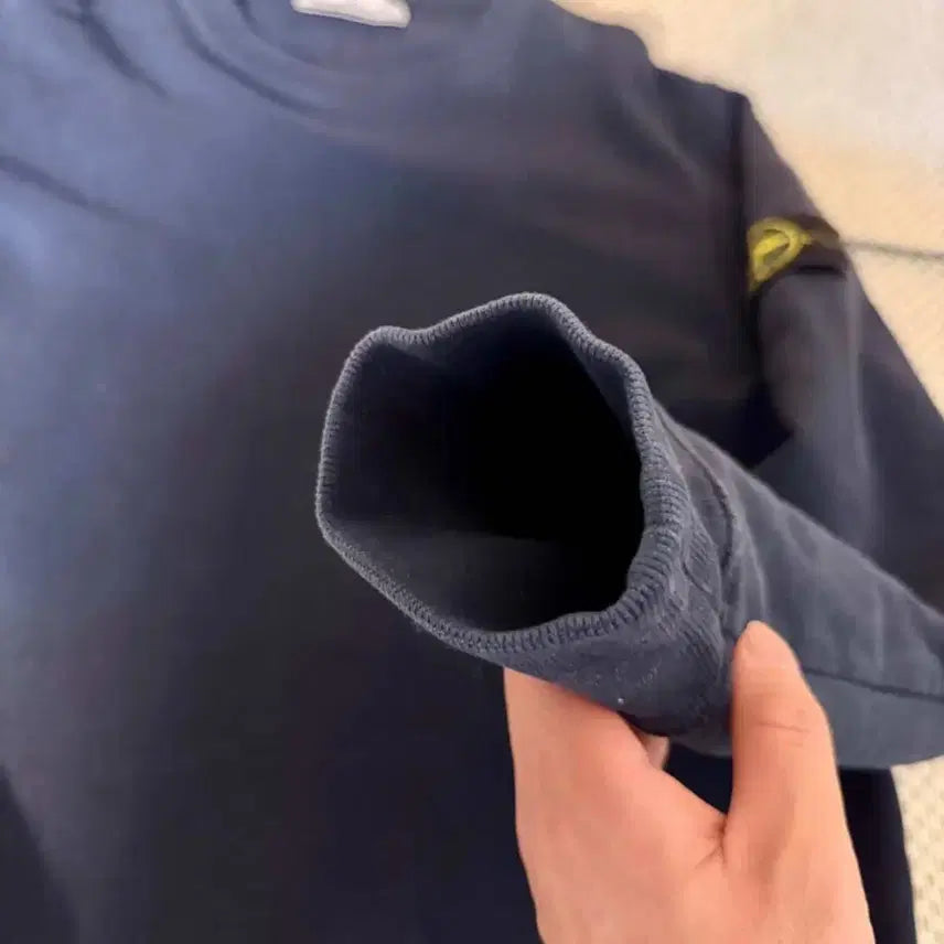 [BUNJANG] Stone Island Round Neck Navy Sweatshirt (L) / ((신형/Lsize)) 스톤아일랜드 라운드 맨투맨 네이비