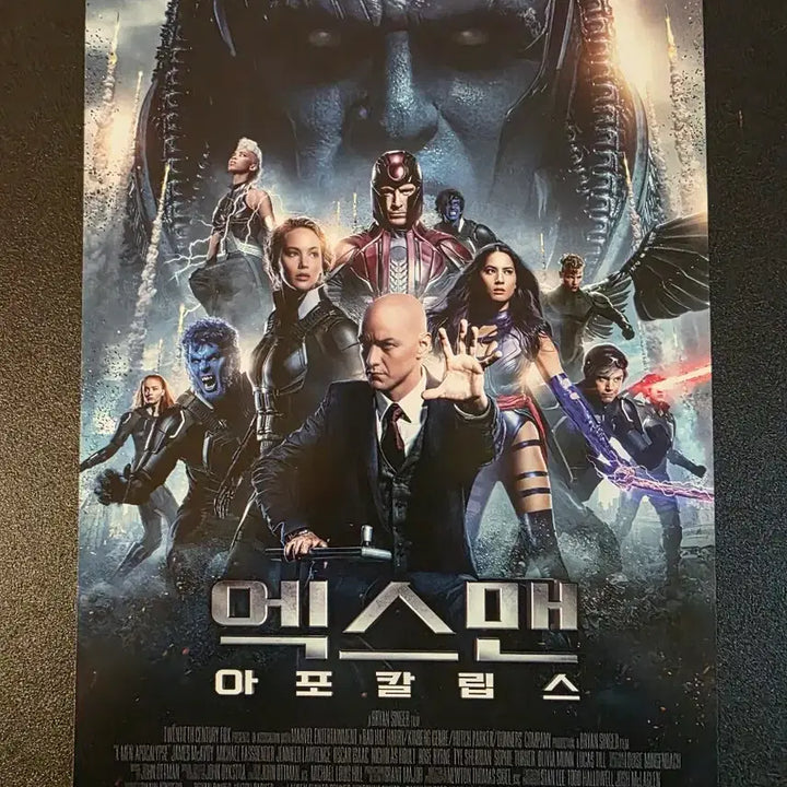 [BUNJANG] X-Men Apocalypse B Flyer (2016) / [영화팜플렛] 엑스맨 아포칼립스 B 전단 (2016) 마블 제임스맥어보이