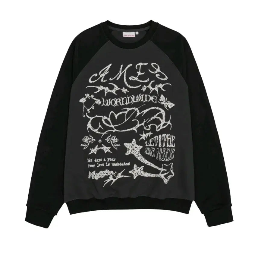 [BUNJANG] Ames Fleece Lined Sweatshirt / ames 아메스 두툼기모맨투맨 남녀공용새제품