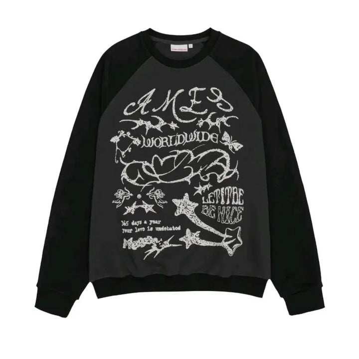 [BUNJANG] Ames Fleece Lined Sweatshirt / ames 아메스 두툼기모맨투맨 남녀공용새제품