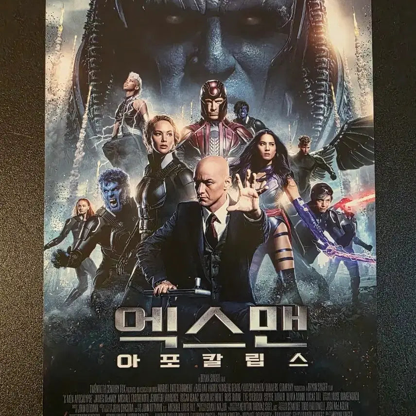 [BUNJANG] X-Men Apocalypse C Flyer / [영화팜플렛] 엑스맨 아포칼립스 C 전단 (2016) 마블 제임스맥어보이