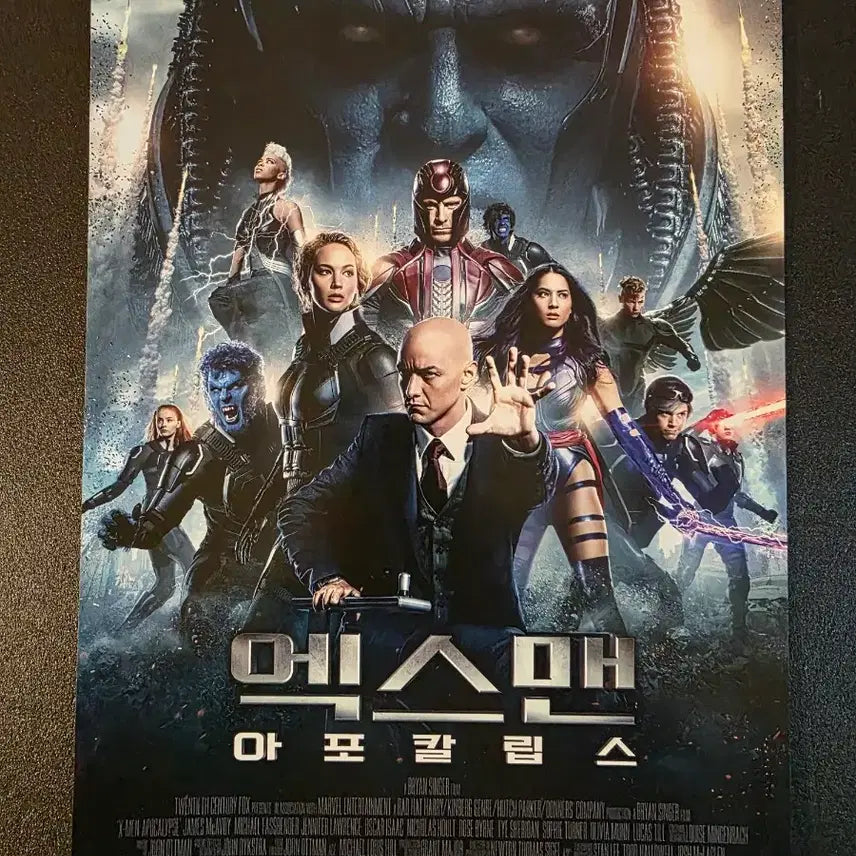 [BUNJANG] X-Men Apocalypse Movie Pamphlet / [영화팜플렛] 엑스맨 아포칼립스 D 전단 (2016) 마블 제임스맥어보이