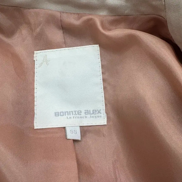 [BUNJANG] Bonnie Alex Beige and Pink Tailored Blazer / bonnie alex 배색 테일러드 자켓 55 베이지 핑크 정장자켓