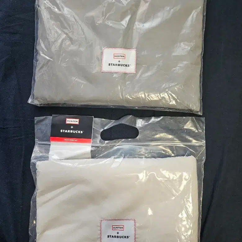 [BUNJANG] Starbucks Hunter Poncho Raincoat Set / 스타벅스 헌터 판초 우의 세트 미개봉 새상품