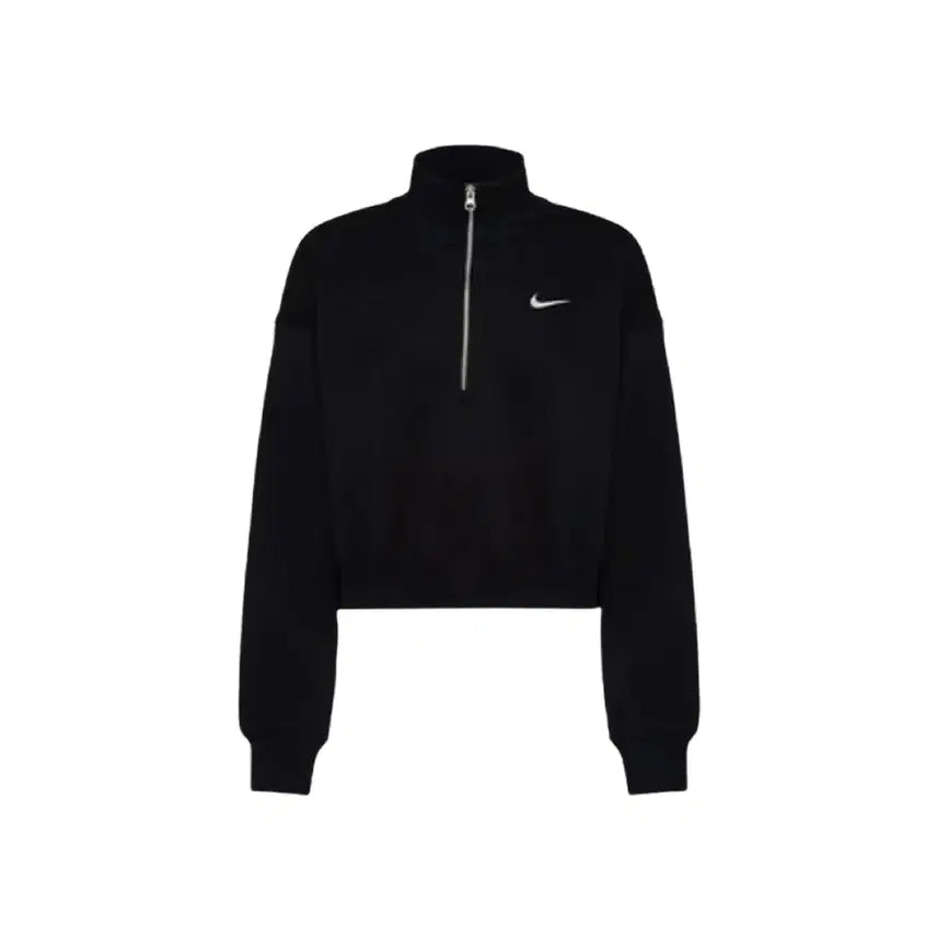 [BUNJANG] Nike Phoenix Fleece Half-Zip Crop Long Sleeve Shirt / L 나이키 피닉스 플리스 하프 집 크롭 긴팔 DQ5768-010