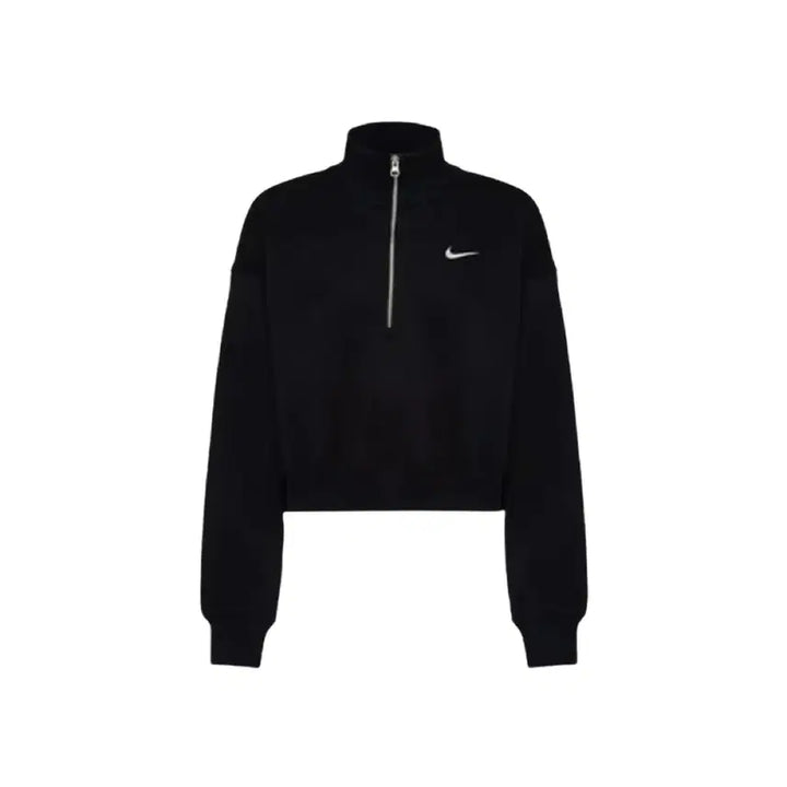 [BUNJANG] Nike Phoenix Fleece Half-Zip Crop Long Sleeve Shirt / L 나이키 피닉스 플리스 하프 집 크롭 긴팔 DQ5768-010
