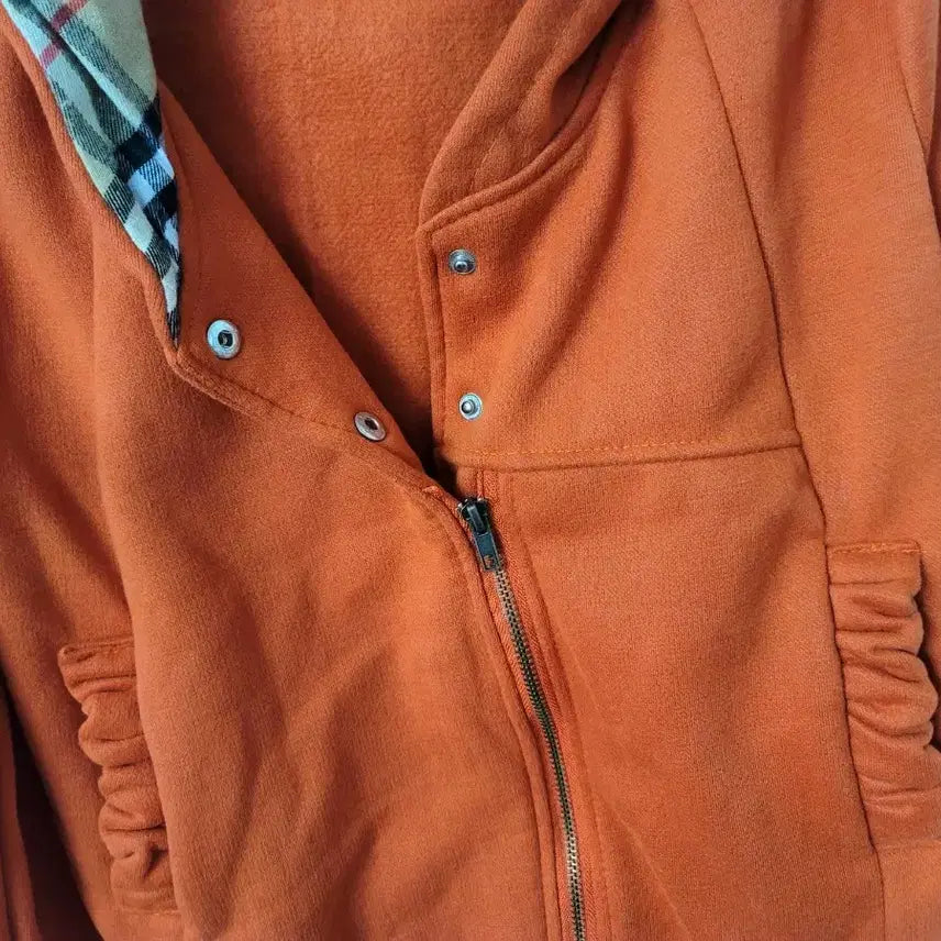 [BUNJANG] Orange Hooded Short Jumper / 숏점퍼 44~55(새상품)