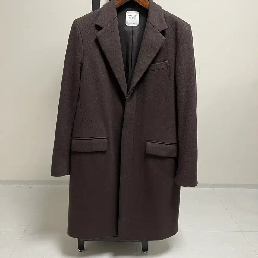 [BUNJANG] UNITED TOKYO Brown Wool Blend Coat / UNITED TOKYO 브라운 코트