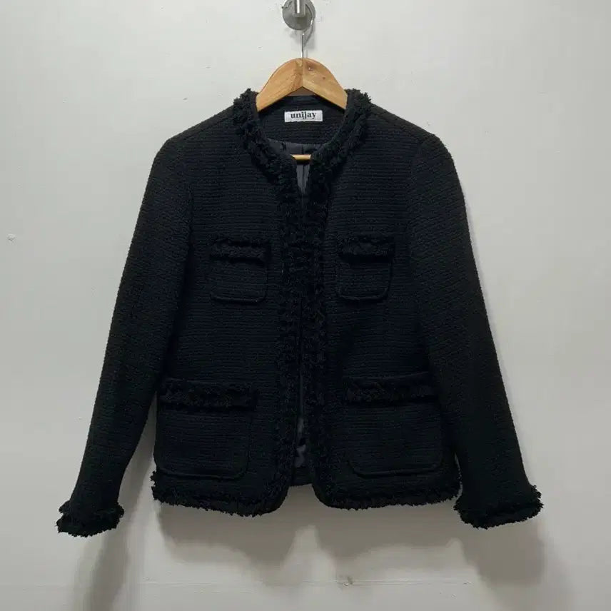 [BUNJANG] Unijay Black Tweed Jacket M / unijay 블랙 트위드 자켓 M