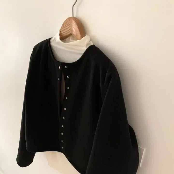 [BUNJANG] Frost J Fleece Jacket Black / 프로스트제이 플리스자켓 블랙